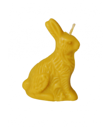 Zajączek - Świeczka z wosku pszczelego