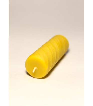 Walec drapany po skosie - Świeca z wosku pszczelego