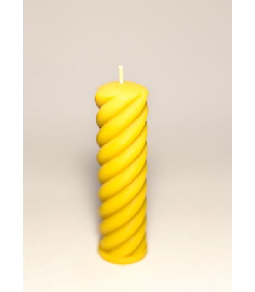 Walec kręcony - Świeca z wosku pszczelego