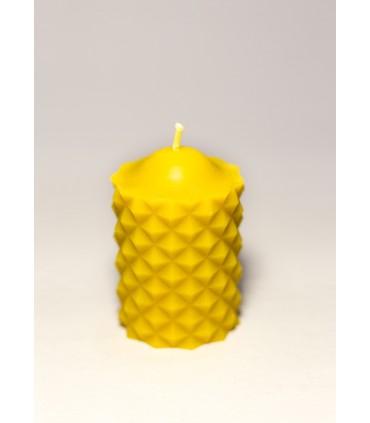 Walec z kolcami - świeca z wosku pszczelego