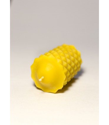 Walec z kolcami - świeca z wosku pszczelego