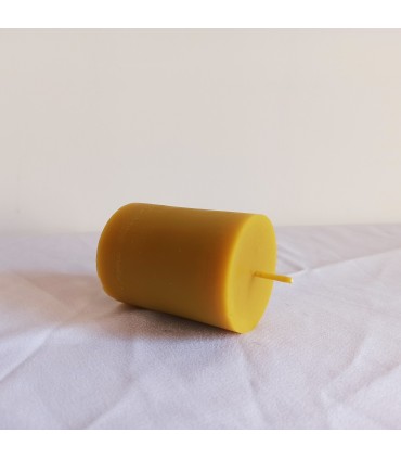 Walec gładki 7,5 \ 5,7 cm - świeca z wosku pszczelego