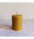 Walce gładkie zestaw 2 szt - świeca z wosku pszczelego