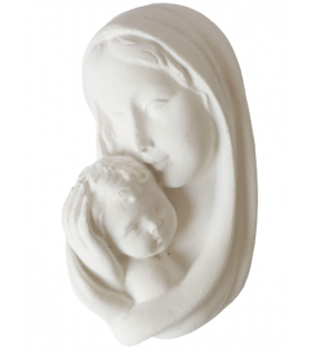 Maryja z dzieciątkiem 11cm - figurka z gipsu