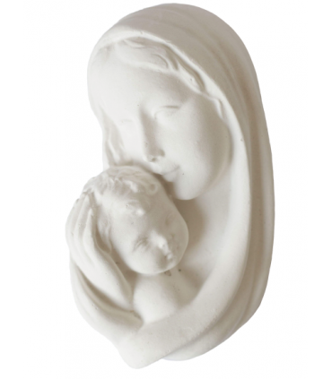 Maryja z dzieciątkiem 11cm - figurka z gipsu