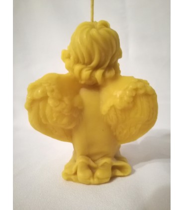 Aniołek klęczący 10 cm - Świeczka z wosku pszczelego