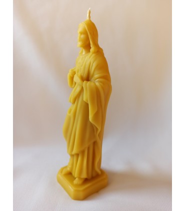 Pan Jezus 16 cm - Świeczka z wosku pszczelego
