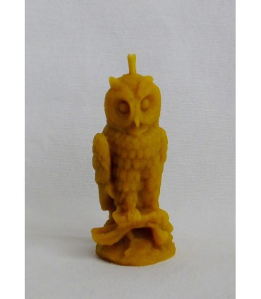 Puchacz 7 cm - Świeczka z wosku pszczelego