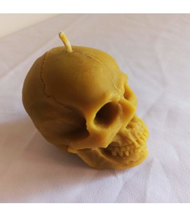Czaszka - Świeczka z wosku pszczelego