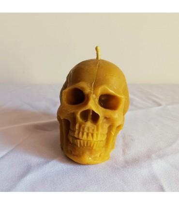 Czaszka - Świeczka z wosku pszczelego