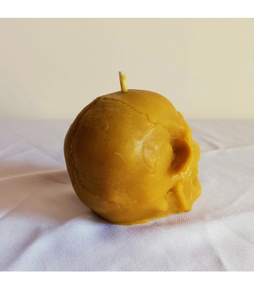 Czaszka - Świeczka z wosku pszczelego