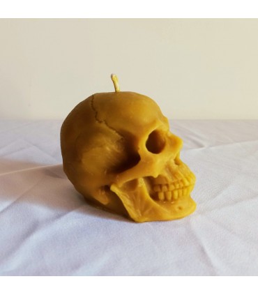 Czaszka - Świeczka z wosku pszczelego