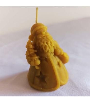 Święty Mikołaj mały 6 cm - Świeczka z wosku pszczelego