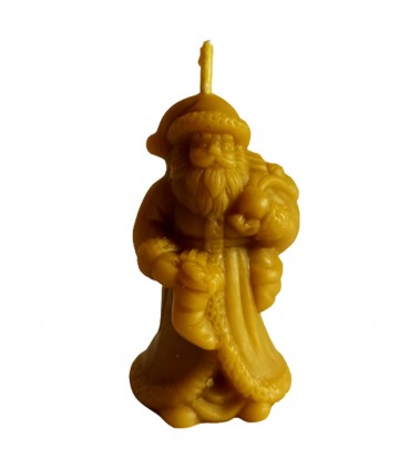 Święty Mikołaj 8,5 cm - Świeczka z wosku pszczelego