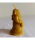 Święty Mikołaj 8,5 cm - Świeczka z wosku pszczelego