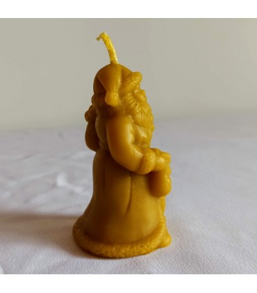 Święty Mikołaj 8,5 cm - Świeczka z wosku pszczelego