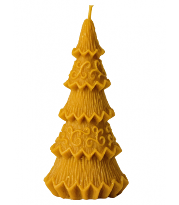 Choinka 15 cm - Świeczka z wosku pszczelego