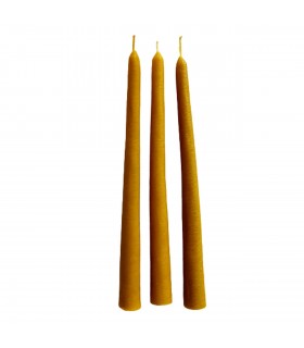 Świece do świecznika 22 cm / 3 szt - Świeczka z wosku pszczelego