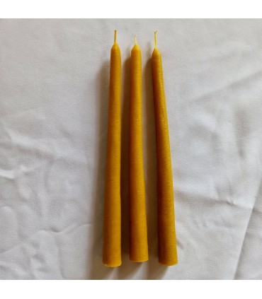 Świece do świecznika 22 cm / 3 szt - Świeczka z wosku pszczelego