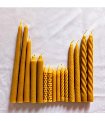 Świece do świecznika 13,5 cm / 4 szt - Świeczka z wosku pszczelego