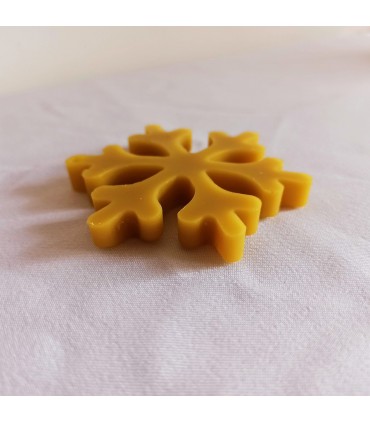 Gwiazdka - Zawieszka na choinkę z wosku pszczelego