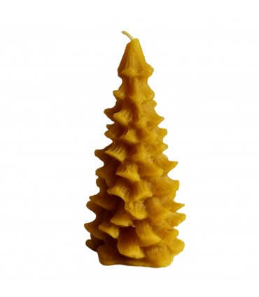 Choinka 8 cm - Świeczka z wosku pszczelego