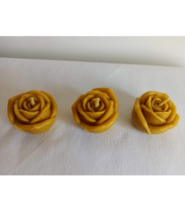 Róża - Świeca z wosku pszczelego