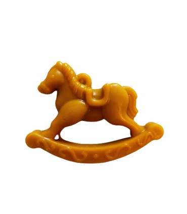 Koń na biegunach - Zawieszka na choinkę z wosku pszczelego