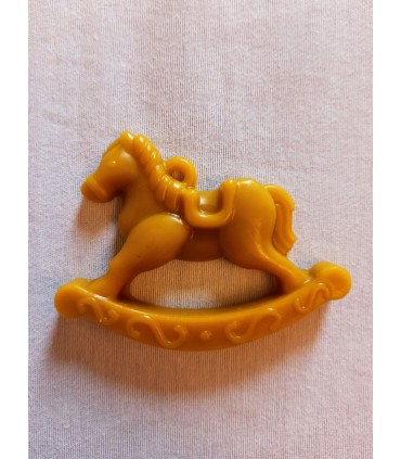 Koń na biegunach - Zawieszka na choinkę z wosku pszczelego