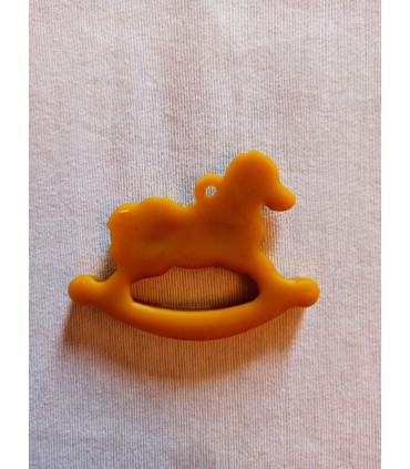 Koń na biegunach - Zawieszka na choinkę z wosku pszczelego